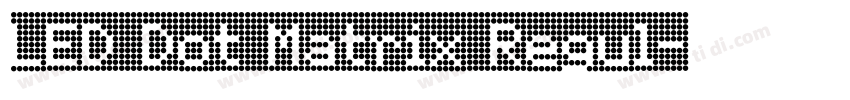 LED Dot Matrix Regul字体转换